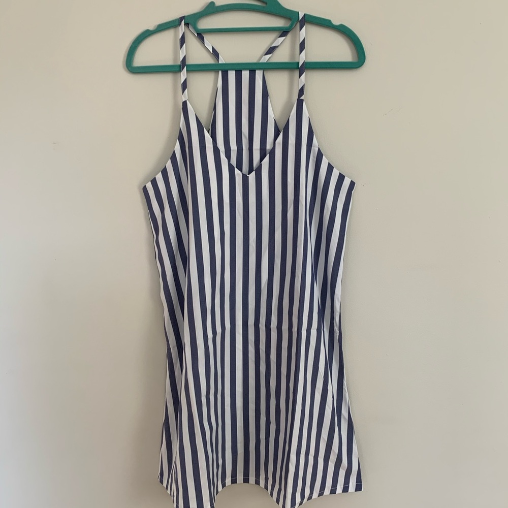 She in Striped Cami Dress